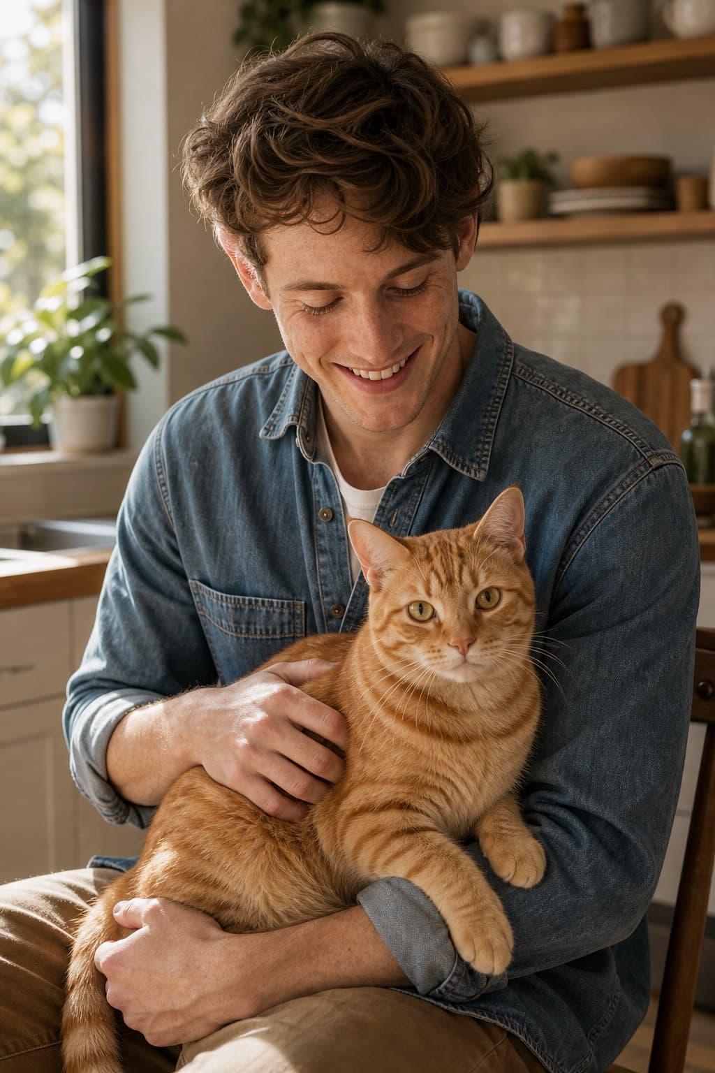 橘猫 橘猫午后居家写真